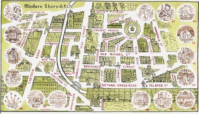 Map of Shoreditch